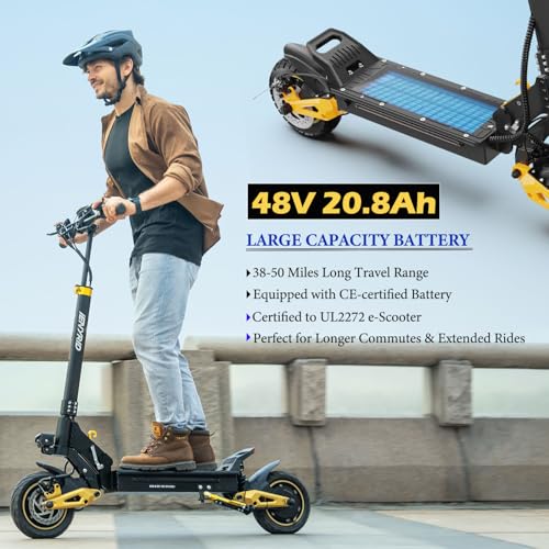 Electric Scooter with Seat 10" Off Road Pneumatic Tires I424