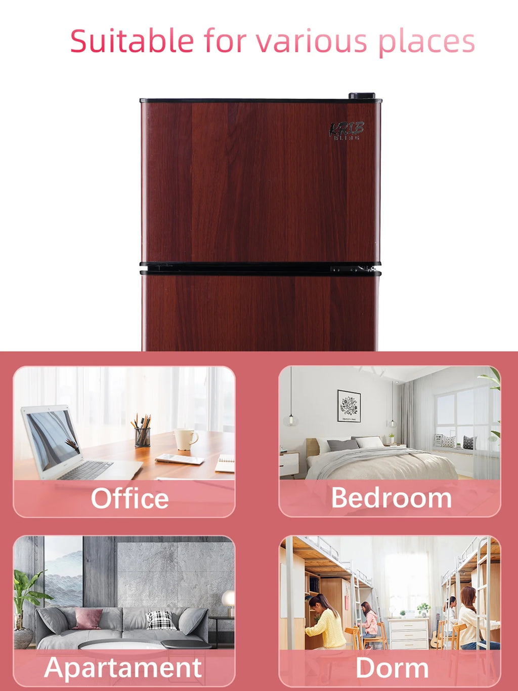 3.5 Cu.ft Mini Fridge with Freezer L2528