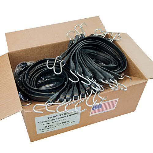 Tarp Straps with Crimped Hooks (Box of 50) Y80267