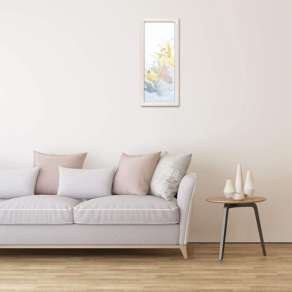 Set of 2 Distressed White Wood Picture Frame for Four 4x6 Photos or Two 8x10 Pictures with Real Glass Q405