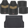 Gray Rubber Auto Floor Mats with Cargo Trunk Liner R5367