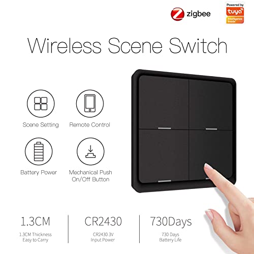 White ZigBee Wireless Smart Switch Wall Panel B97317