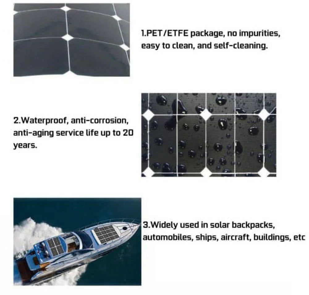 300W Solar Panel Kit with Controller and Power Inverter G942693