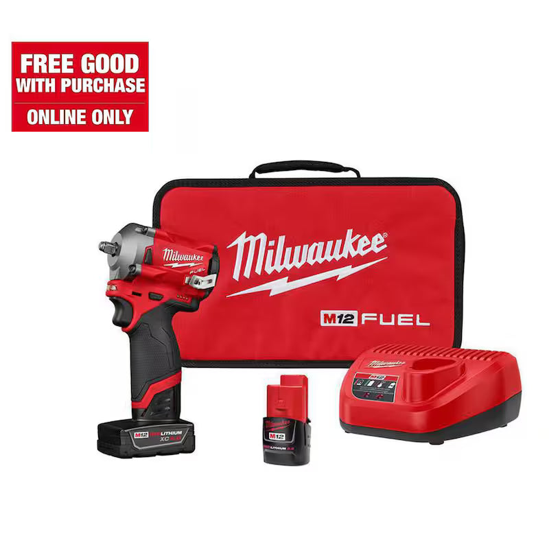 12V Lithium-Ion Brushless Cordless 3/8 in. Impact Wrench Kit M5503