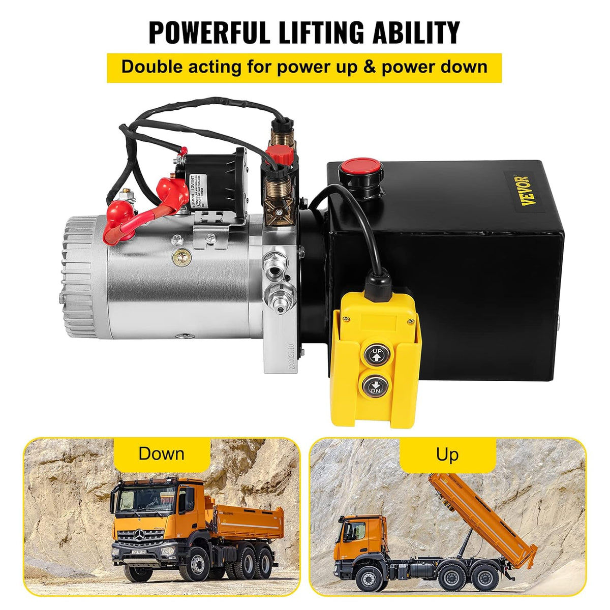 12V/DC Hydraulic Pump Single Acting Solenoid Operation Supply Unit with Remote Controller Power Unit Y918623