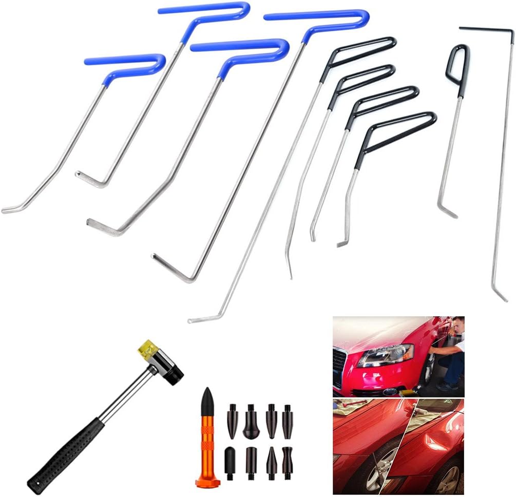 Paintless Dent Repair Rods 16pcs Auto Body Dent Removal Tools U8998