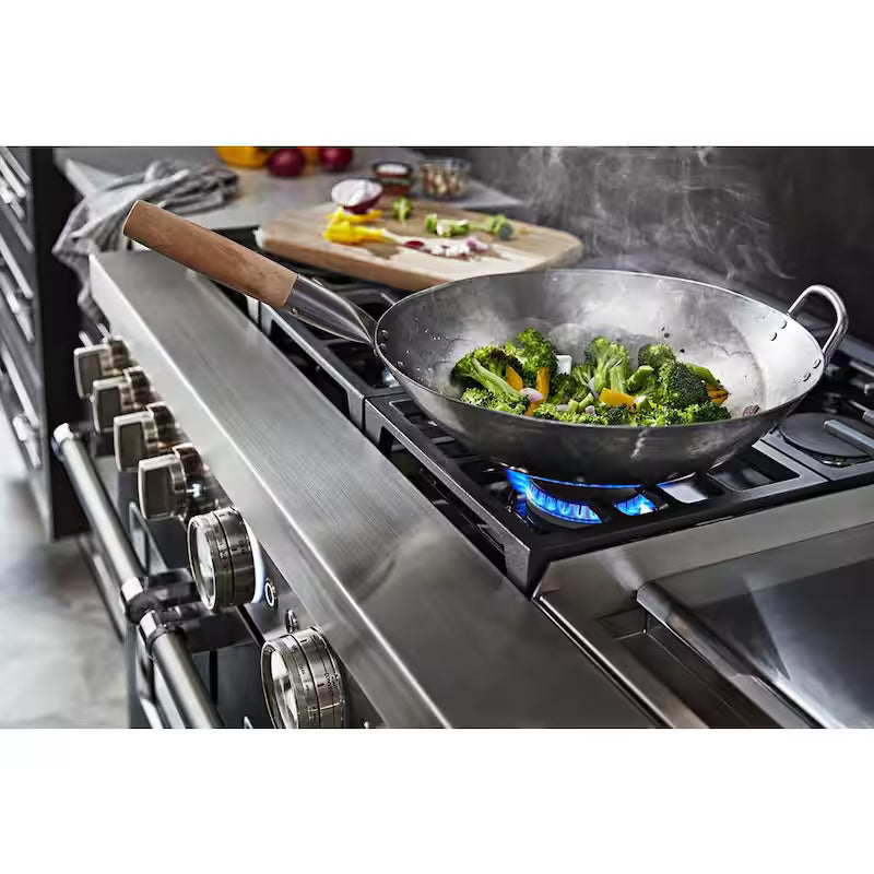 Imperial Black Double Oven Dual Fuel Range with Griddle K136594
