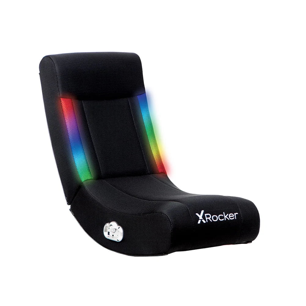 Black Mesh Floor Rocker Gaming Chair Q757