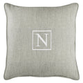 18" Granite Gray Sunbrella Square Indoor/Outdoor Throw Pillow U2125