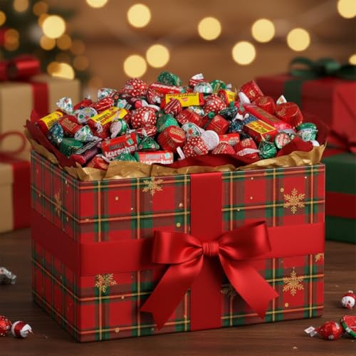 Assorted Christmas Chocolate Variety Pack 5lb Bulk Individually Wrapped C84198