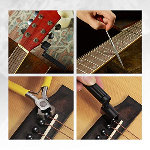 45 Pcs Guitar Repair Tool Kit with Carry Bag Y7145