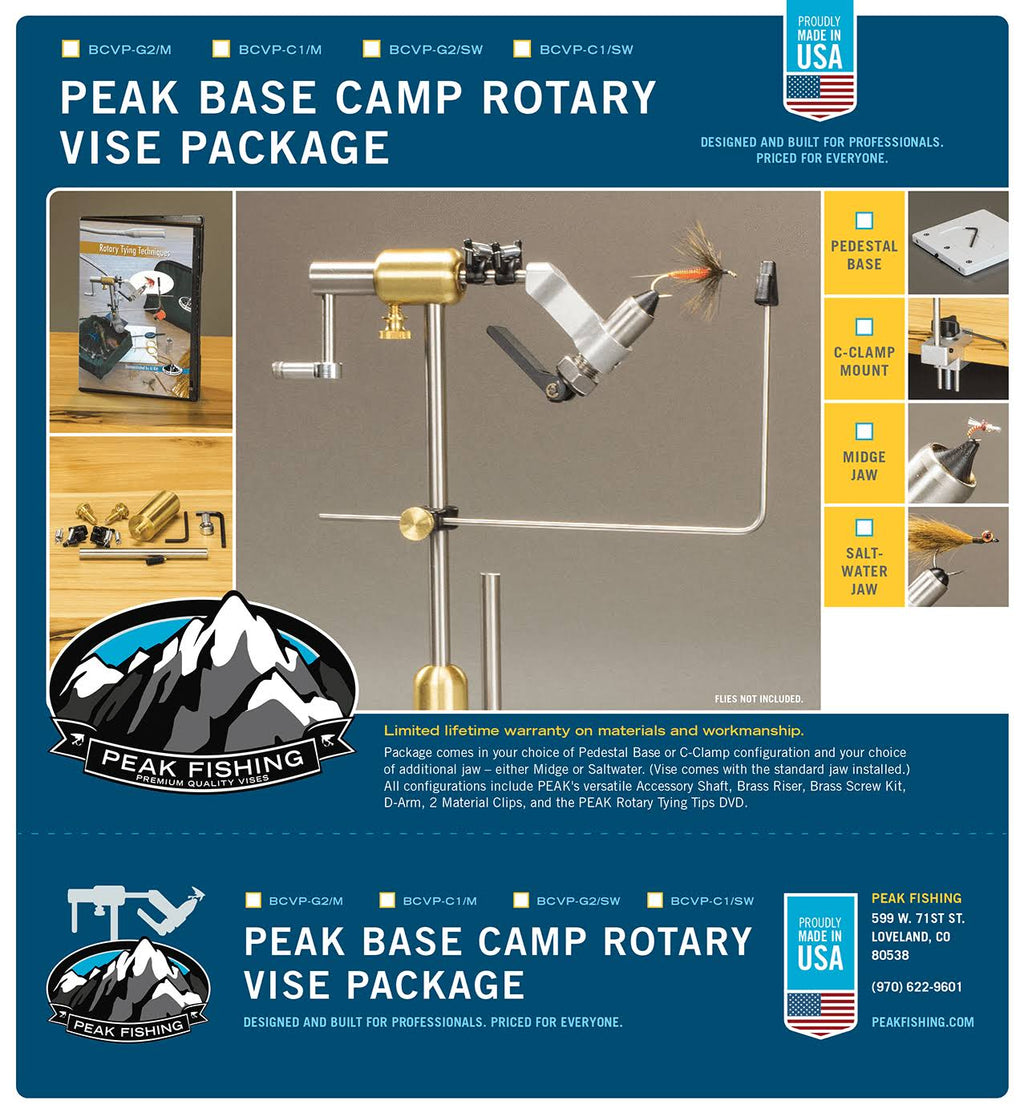 Rotary Base Camp Vise Package with Saltwater C-Clamp N955