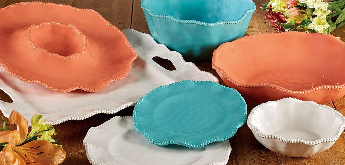 Teal Melamine All Purpose Bowls, Set of 4 J591782