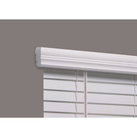 Cordless Faux Wood Blind, White, 65-3/4x22 G852081