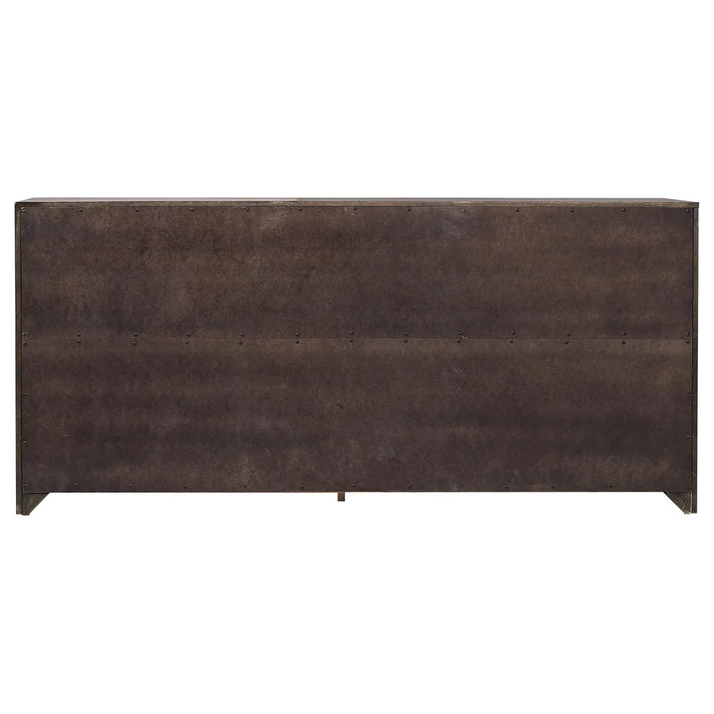 Black and Walnut 4-drawer Dresser X727