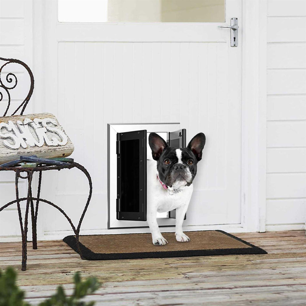 Aluminum Pet Door with Double Panels K19078