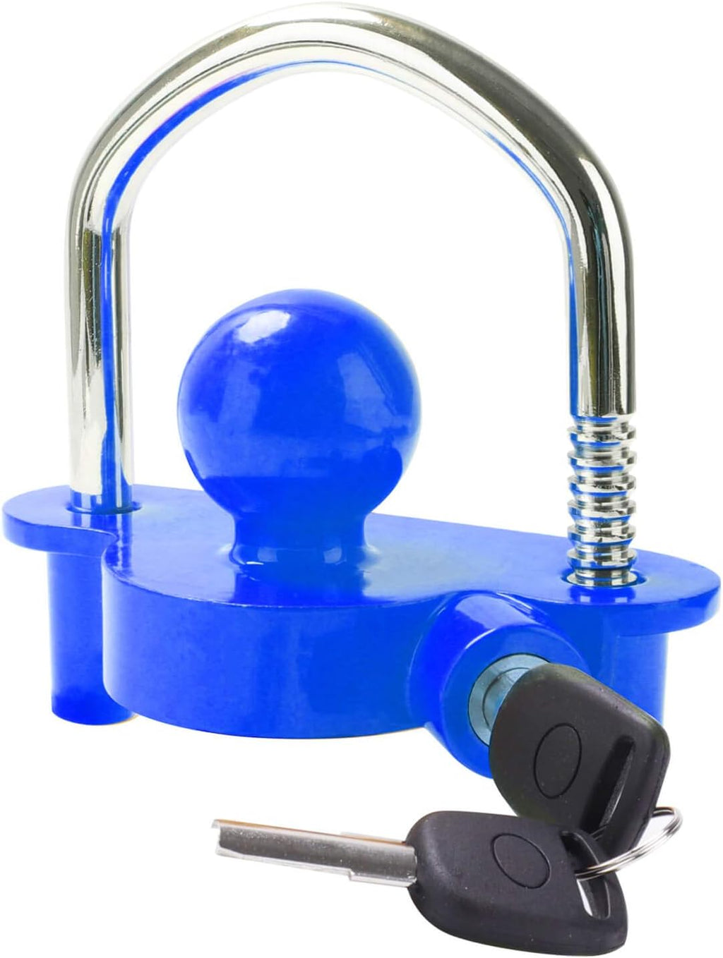 Adjustable Heavy-Duty Steel Trailer Hitch Lock with 2 Keys L399259