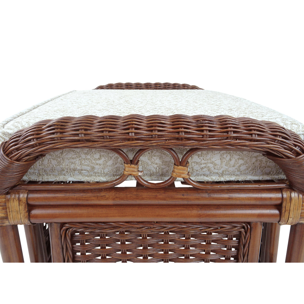 Natural Rattan Ottoman with Cushion M183330
