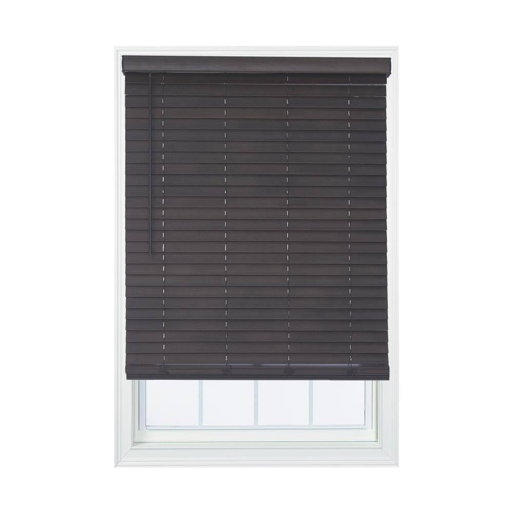 Walnut Faux Wood Room Darkening Horizontal Blinds Z15272