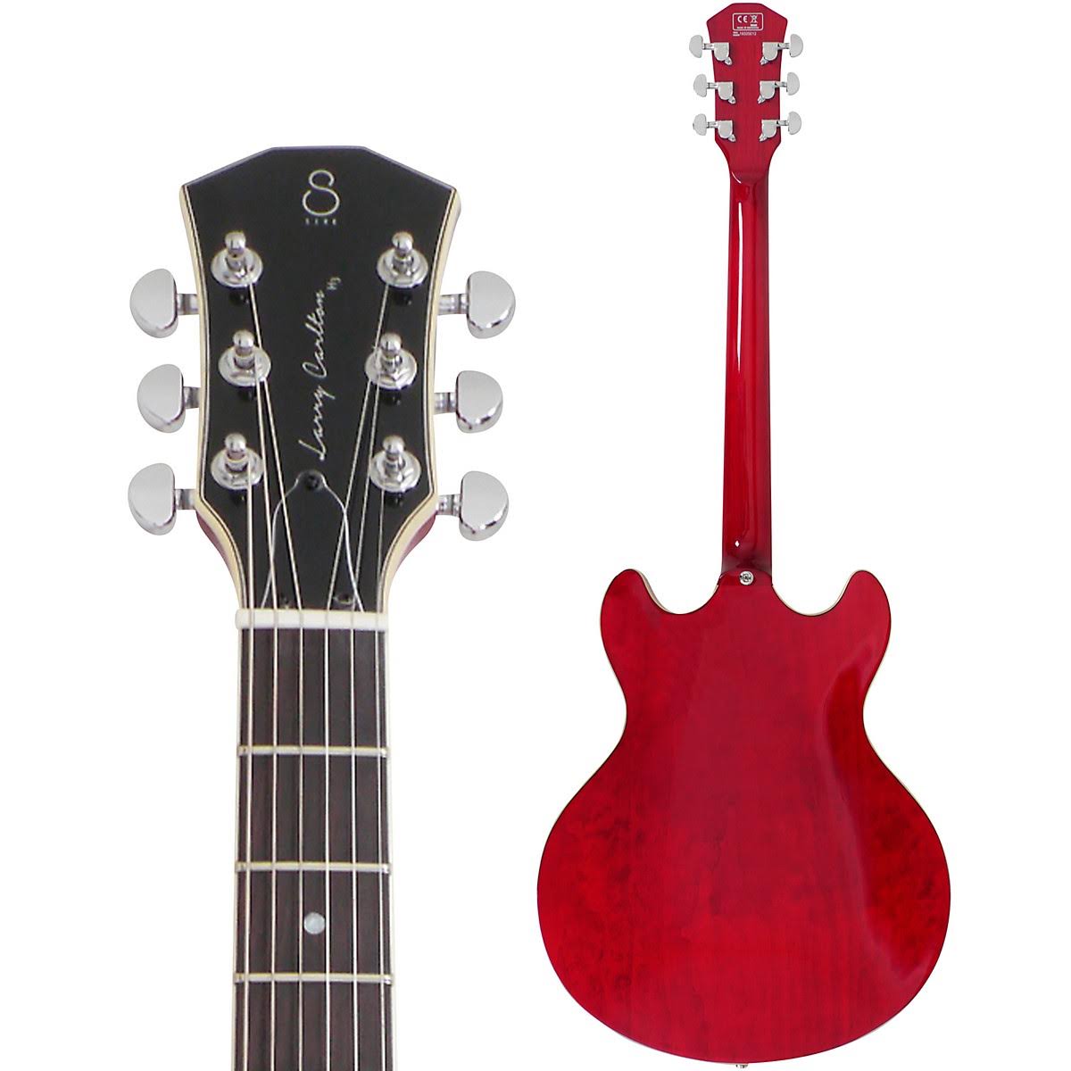 See-Thru Red Hollowbody Electric Guitar I217017