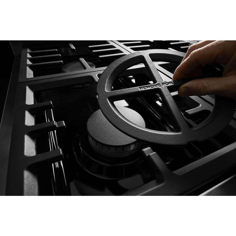 Imperial Black Double Oven Dual Fuel Range with Griddle K136594