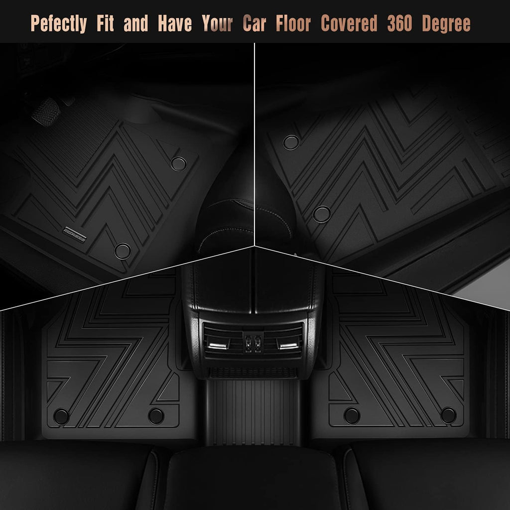 Black TPE Car Floor Mats X7785