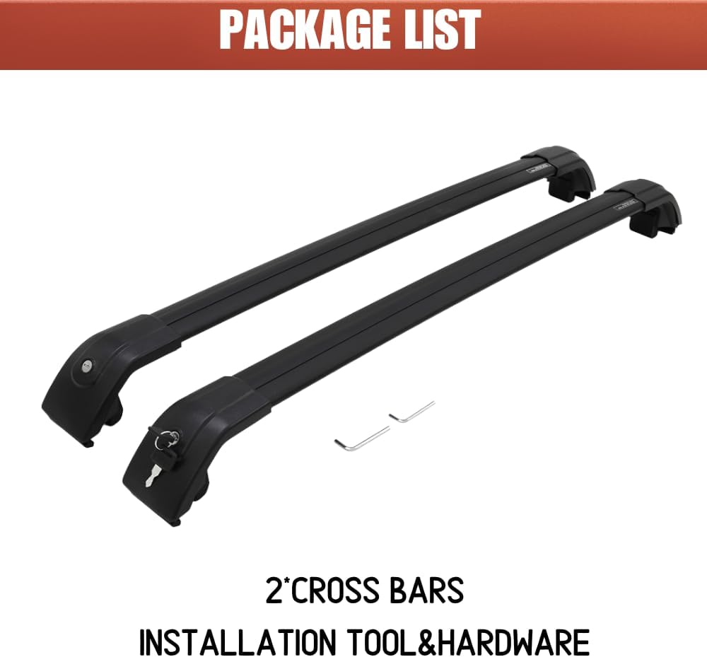 Black Roof Rack Cross Bars U124895