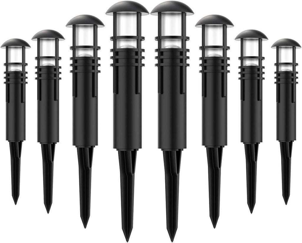 8 Pack Low Voltage LED Bollard Pathway Light D6273
