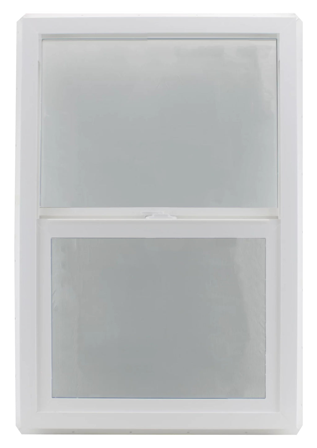 24" x 36" Double Pane Vinyl Clear Tempered Glass Low-E PVC Frame Vertical Slide Window H738567