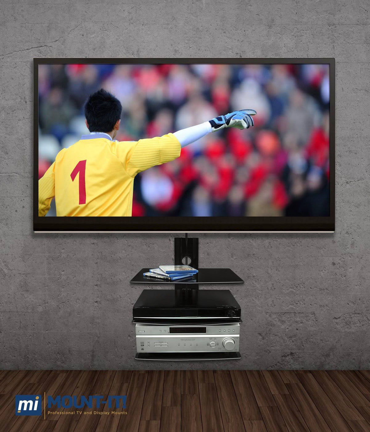 Glass DVD/DVR/Component Wall Mount Shelf X209121