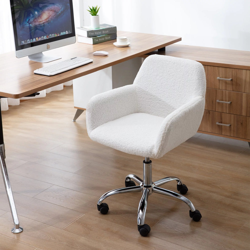 Ivory Sherpa Office Chair O296811