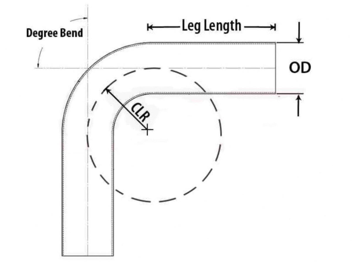 4x22 OD 135 Degree Bend 6061 Aluminum Elbow Pipe 16 Gauge E555