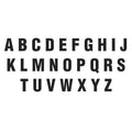 Die Cut Letter Magnets, Black, 3 G529