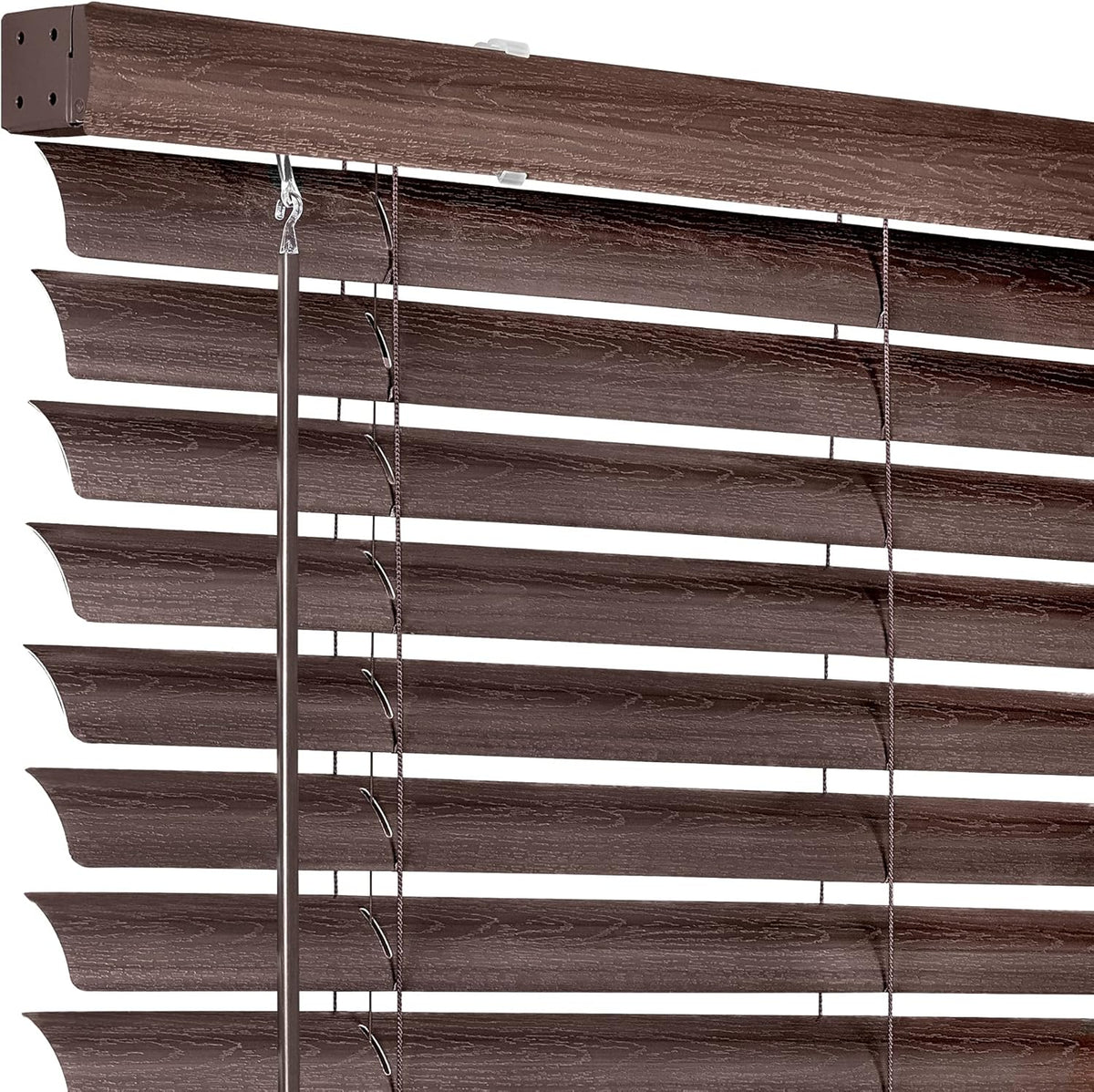 32x64 Mahogany Cordless Vinyl Plantation Blind T99816