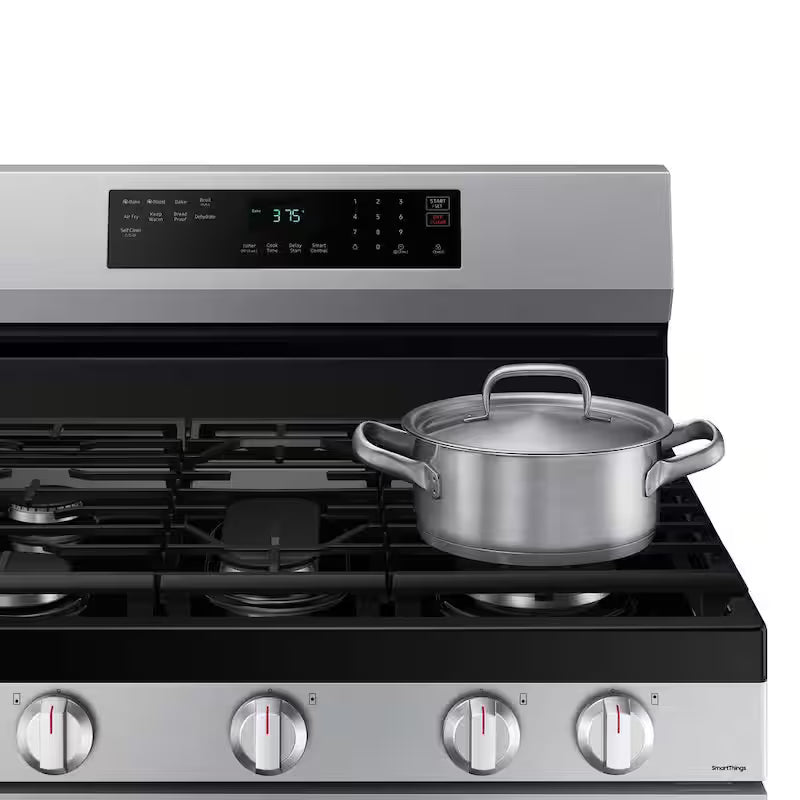 6 cu. ft. Gas Range with AirFry in Stainless Steel P9857