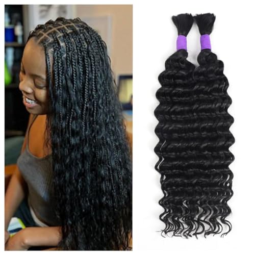 100% Unprocessed Brazilian Virgin Human Hair Extensions 100g (1Pack-2Bundles) Micro Braiding Hair T9238