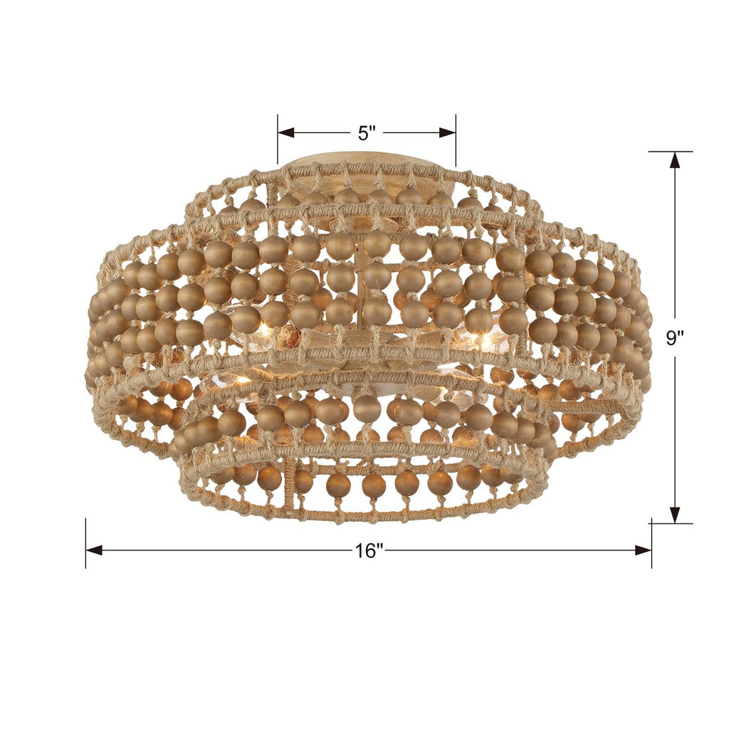 Silver 3-Light Ceiling Mount N979960