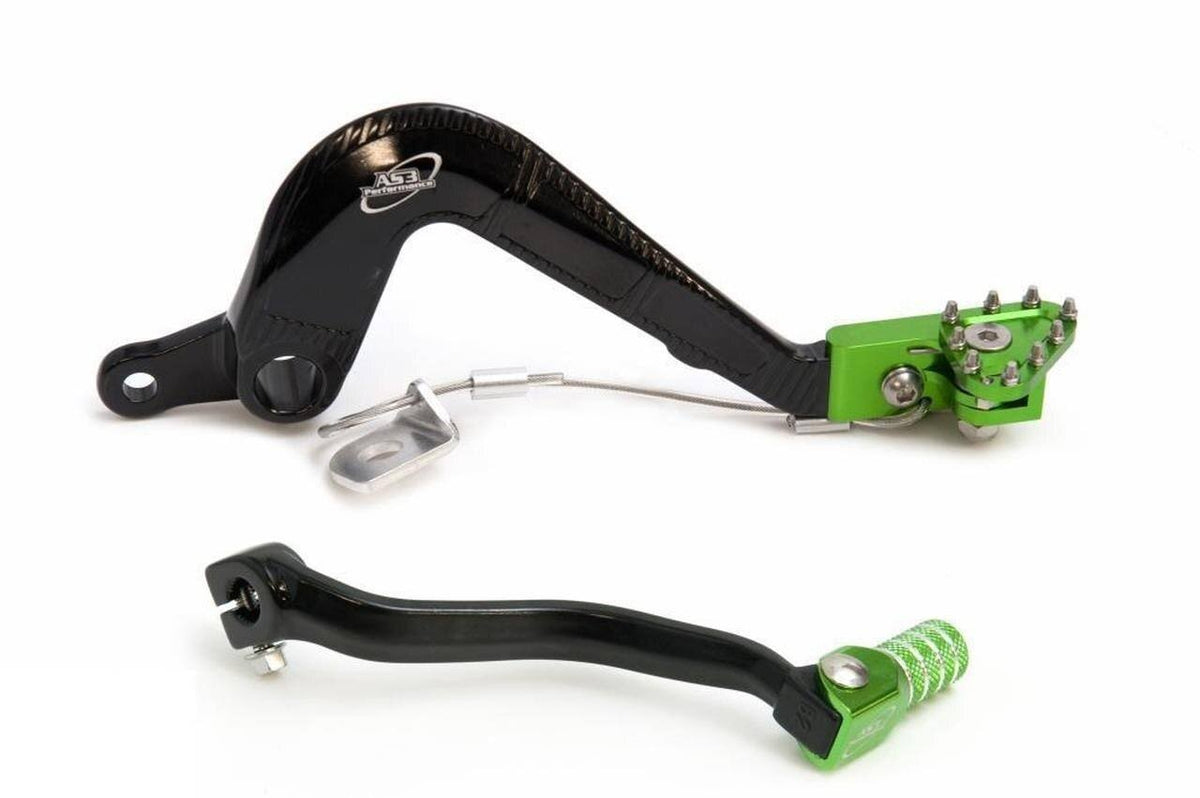 Forged Gear Lever and Rear Brake Pedal Combo Set Green M378