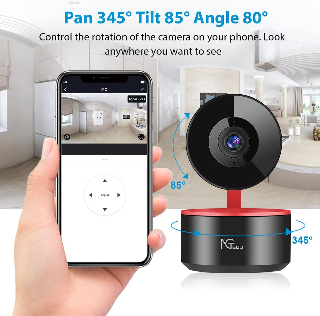 Indoor WiFi Security Camera 1080P Night Vision 2 Way Audio O245