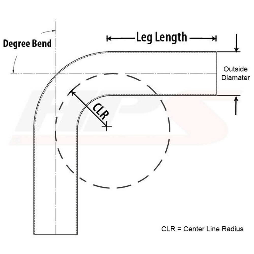 4x22 OD 135 Degree Bend 6061 Aluminum Elbow Pipe 16 Gauge E555
