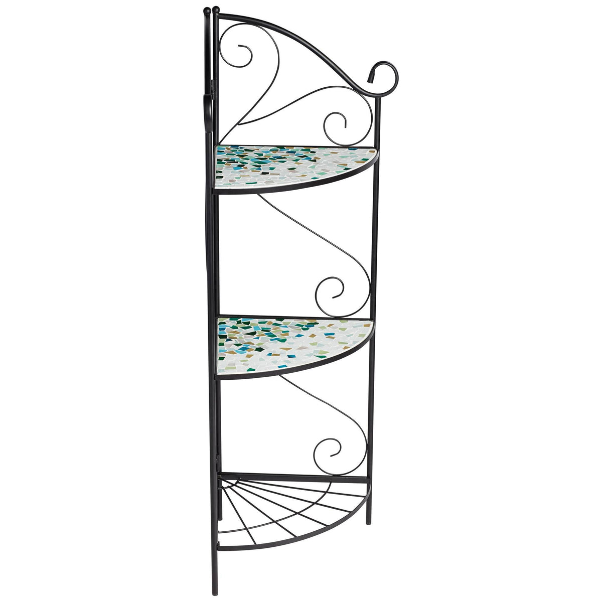 Black Iron Three Shelf Plant Stand C59221