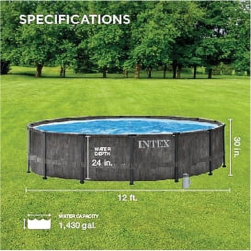 12'x30 Round Above Ground Swimming Pool J7334