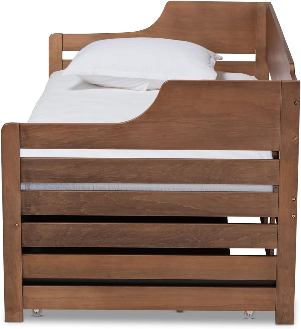 Walnut Expandable Twin Size to King Size Daybed L81997