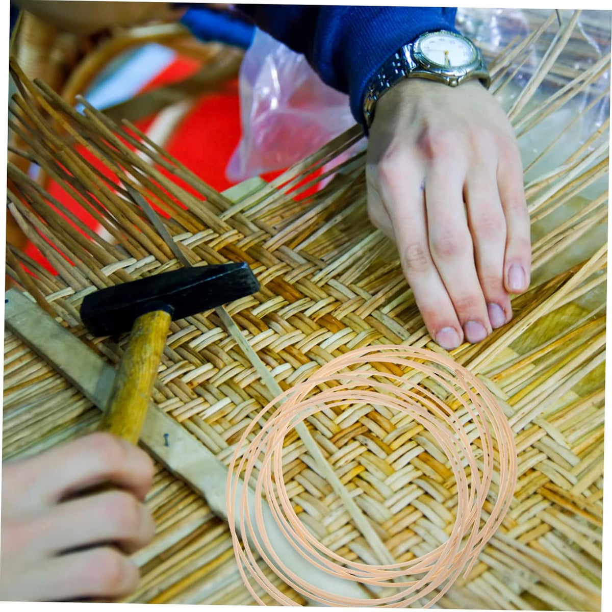 1 Roll Rattan Weave Material Furniture Repair Kit Basket Making Cane Webbing Natural Cane U32875