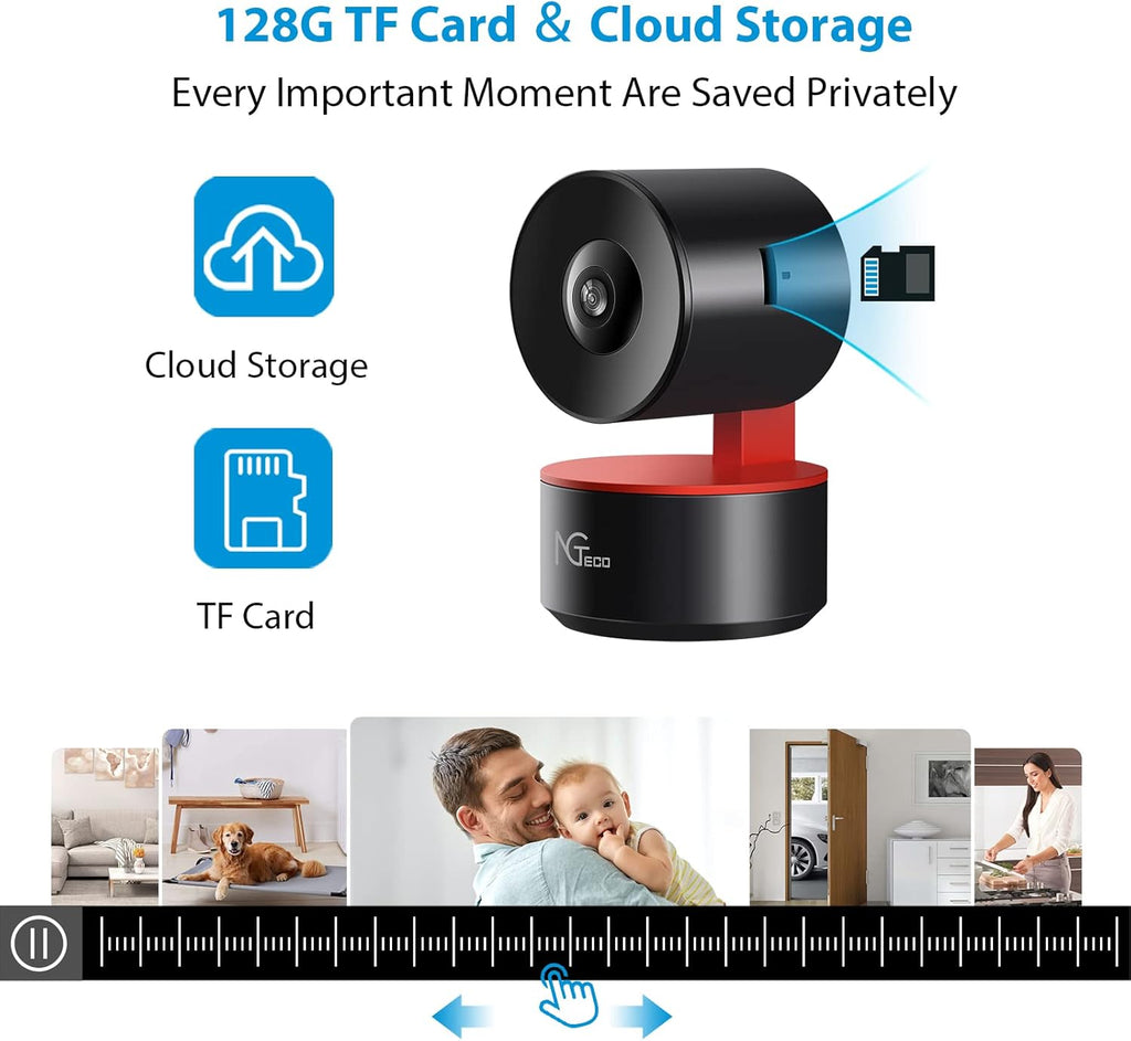 Indoor WiFi Security Camera 1080P Night Vision 2 Way Audio O245