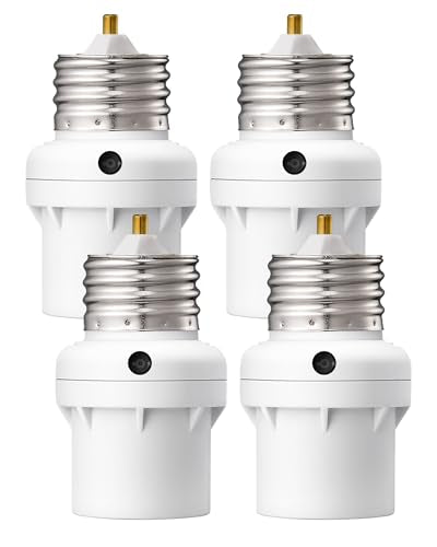 2 Pack E26/E27 Light Sensor Socket Adapter Q46568