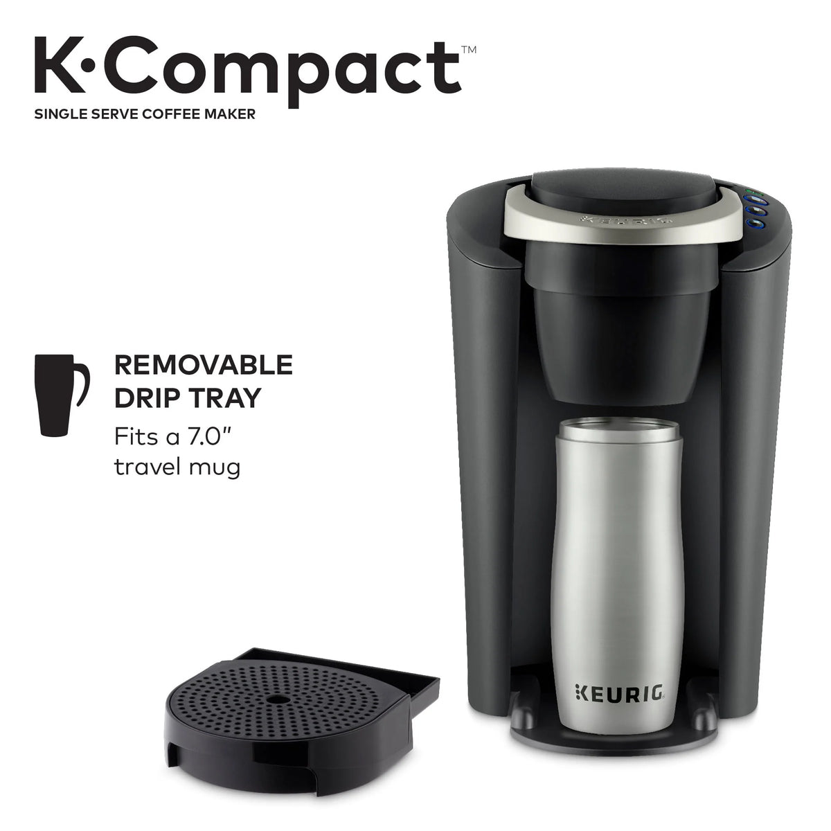 Black Single-Serve K-Cup Pod Coffee Maker J749