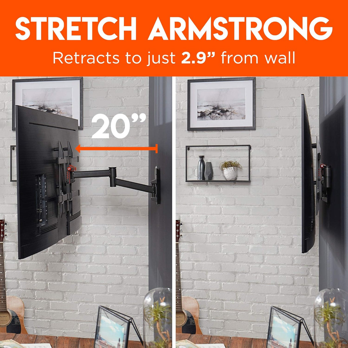 Swivel Full Motion TV Wall Mount for TVs Up to 60 B7482