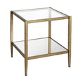 Brass Metal/Glass Side Table P139811
