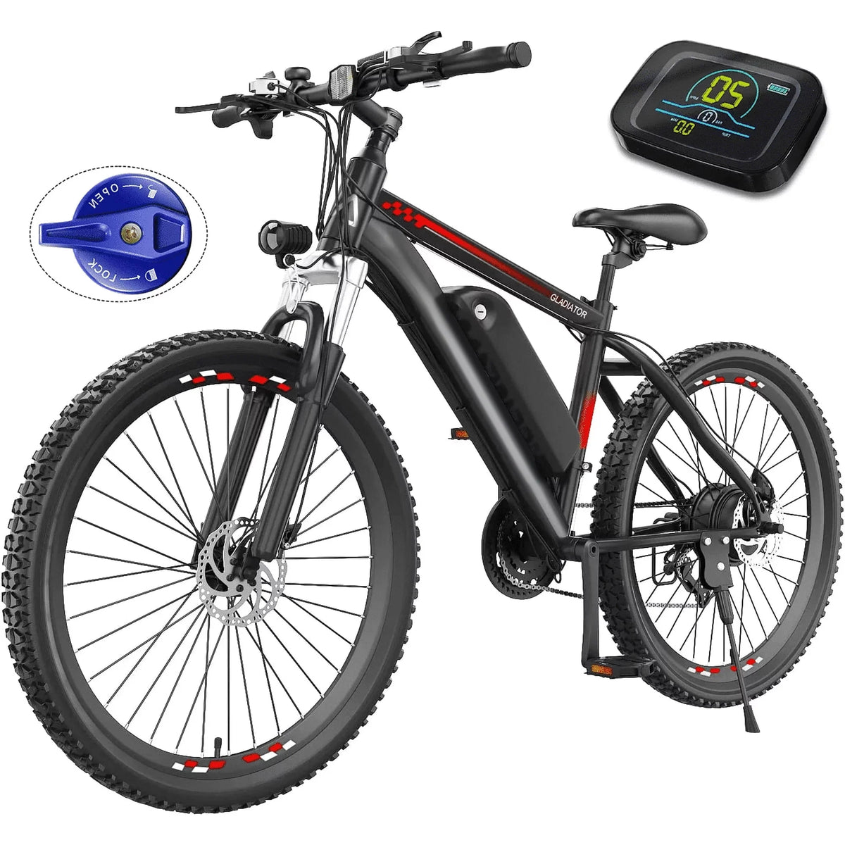 Electric Bike 26 500W 48V 10.4Ah 19.8MPH E9436